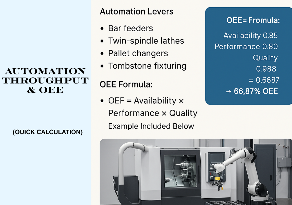 Automation, Throughput & OEE (quick calculation)