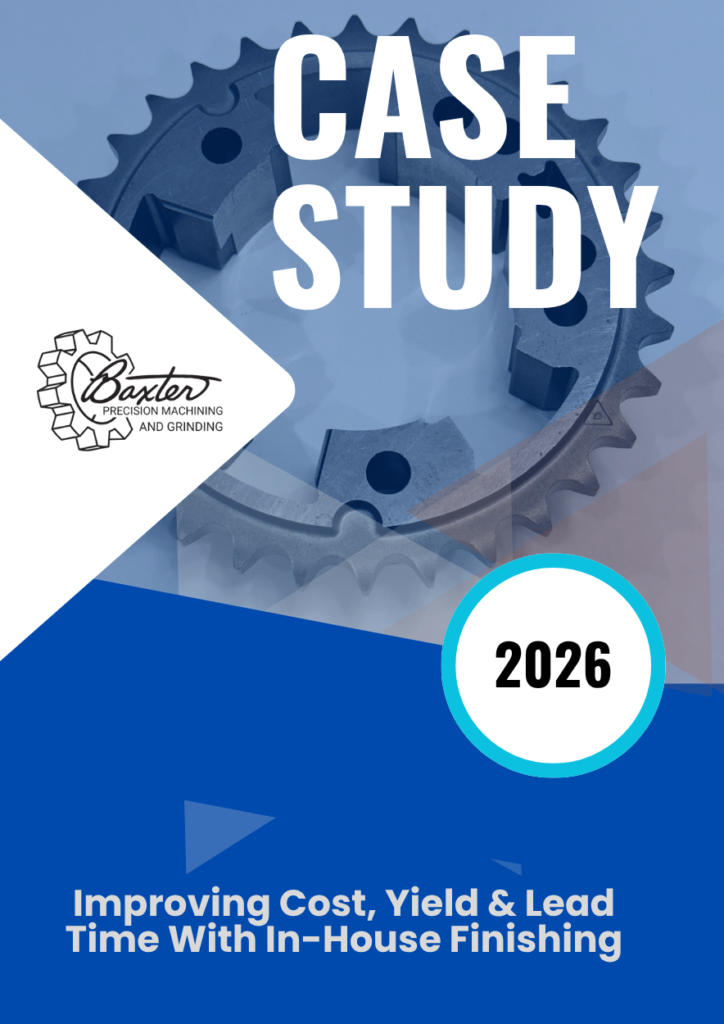 Graphic showing cost and scrap comparison between outsourced finishing and in-house grinding and honing
